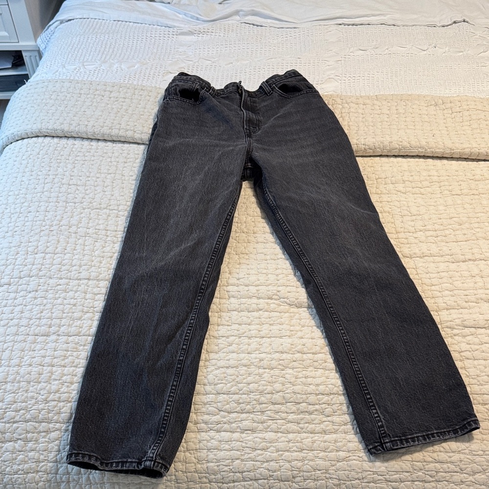 Abercrombie & Fitch Dark Gray Straight Jeans